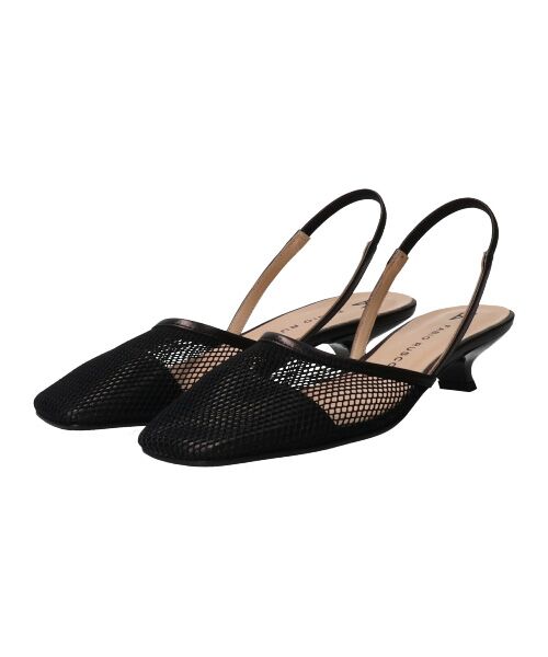 INTER-CHAUSSURES / インター ショシュール パンプス | 【FABIO RUSCONI】スクエアトウネットバックバンドパンプス-(F1316F) | 詳細2