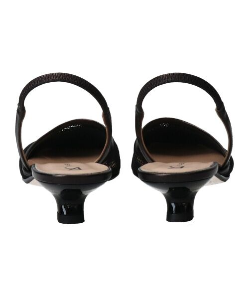 INTER-CHAUSSURES / インター ショシュール パンプス | 【FABIO RUSCONI】スクエアトウネットバックバンドパンプス-(F1316F) | 詳細5