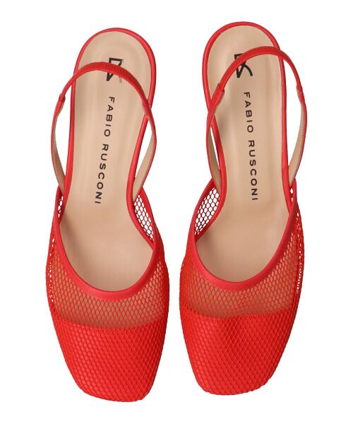 INTER-CHAUSSURES / インター ショシュール パンプス | 【FABIO RUSCONI】スクエアトウネットバックバンドパンプス-(F1316F) | 詳細15