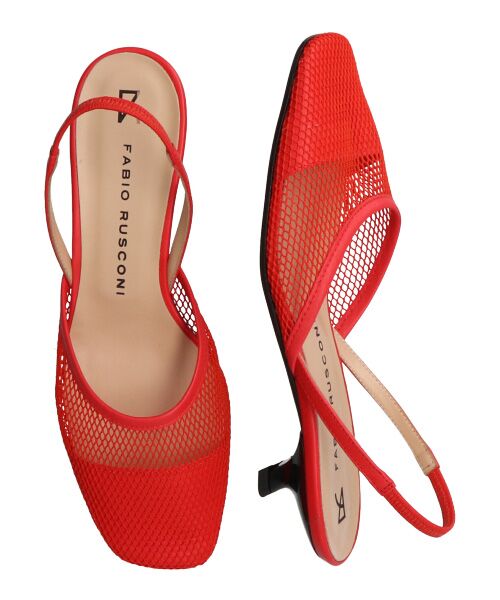 INTER-CHAUSSURES / インター ショシュール パンプス | 【FABIO RUSCONI】スクエアトウネットバックバンドパンプス-(F1316F) | 詳細17