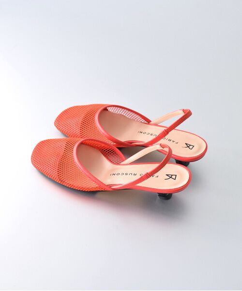 INTER-CHAUSSURES / インター ショシュール パンプス | 【FABIO RUSCONI】スクエアトウネットバックバンドパンプス-(F1316F) | 詳細20