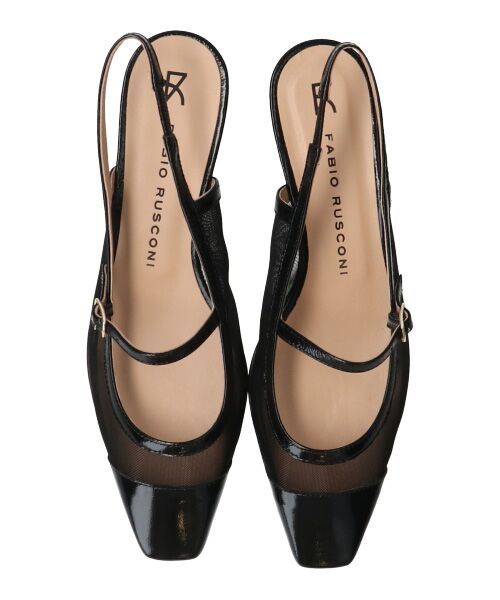 INTER-CHAUSSURES / インター ショシュール パンプス | 【FABIO RUSCONI】ワンストラップネットバックバンドパンプス-(F1318F) | 詳細6