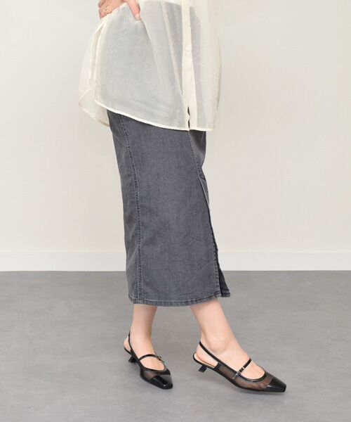 INTER-CHAUSSURES / インター ショシュール パンプス | 【FABIO RUSCONI】ワンストラップネットバックバンドパンプス-(F1318F) | 詳細9