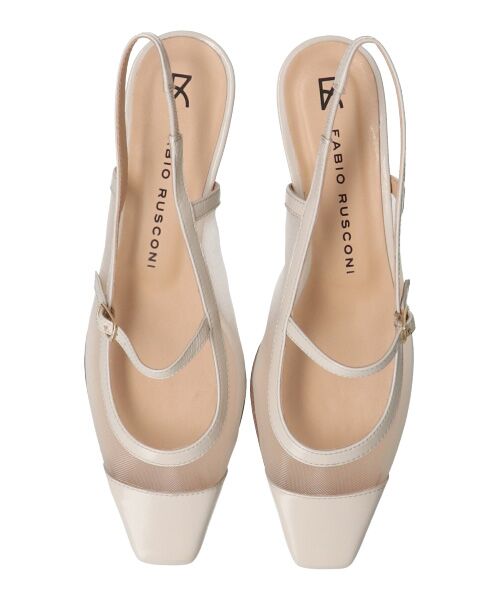 INTER-CHAUSSURES / インター ショシュール パンプス | 【FABIO RUSCONI】ワンストラップネットバックバンドパンプス-(F1318F) | 詳細16