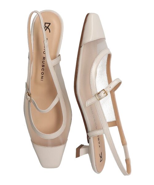 INTER-CHAUSSURES / インター ショシュール パンプス | 【FABIO RUSCONI】ワンストラップネットバックバンドパンプス-(F1318F) | 詳細17