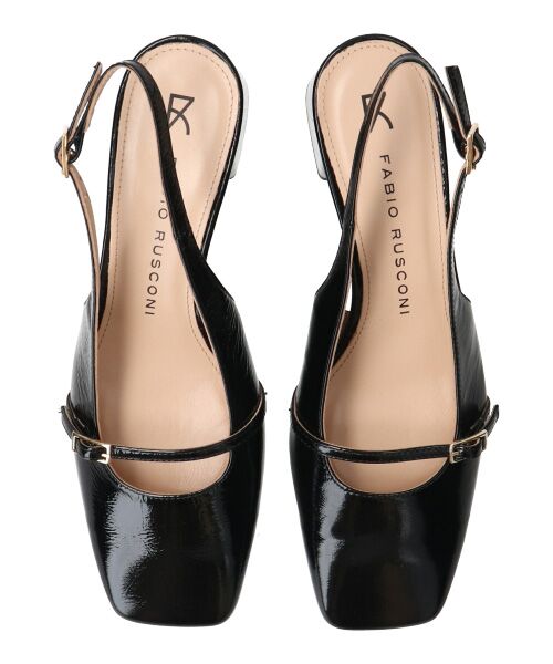 INTER-CHAUSSURES / インター ショシュール パンプス | 【FABIO RUSCONI】スクエアトウワンストラップバックバンド-(F1321F) | 詳細5