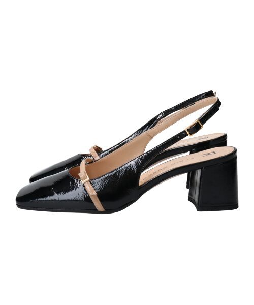 INTER-CHAUSSURES / インター ショシュール パンプス | 【FABIO RUSCONI】スクエアトウワンストラップバックバンド-(F1321F) | 詳細8