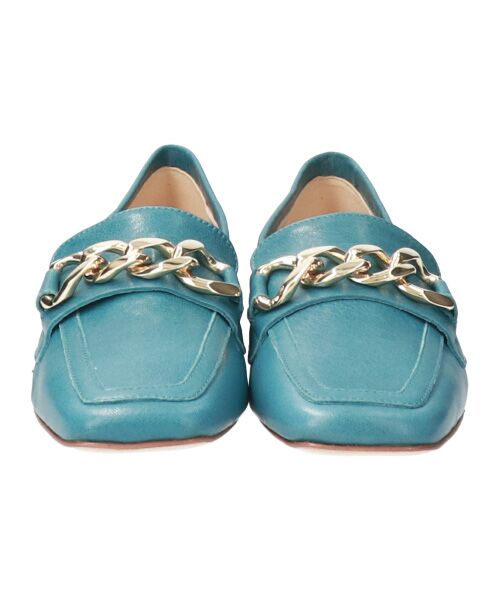 INTER-CHAUSSURES / インター ショシュール ビジネス・ドレスシューズ | 【FABIO RUSCONI】スクエアトウサケットチェーンローファー-(F1626F) | 詳細1