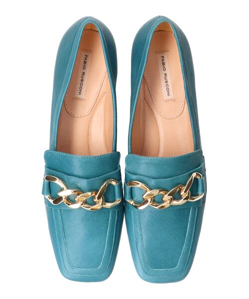 INTER-CHAUSSURES / インター ショシュール ビジネス・ドレスシューズ | 【FABIO RUSCONI】スクエアトウサケットチェーンローファー-(F1626F) | 詳細6