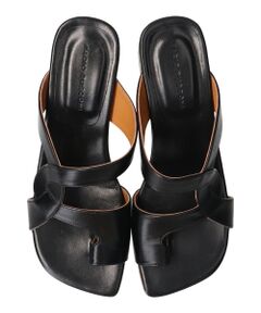 INTER-CHAUSSURES / インター ショシュール サンダル | 【FABIO RUSCONI】スクエアトウトングサンダル-(F2002F)