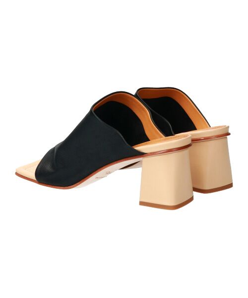 INTER-CHAUSSURES / インター ショシュール サンダル | 【FABIO RUSCONI】スクエアトウソフトレザーミュールサンダル-(F2006F) | 詳細4