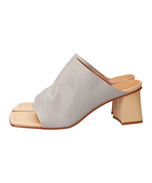 INTER-CHAUSSURES / インター ショシュール サンダル | 【FABIO RUSCONI】スクエアトウソフトレザーミュールサンダル-(F2006F) | 詳細13