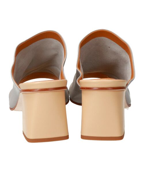 INTER-CHAUSSURES / インター ショシュール サンダル | 【FABIO RUSCONI】スクエアトウソフトレザーミュールサンダル-(F2006F) | 詳細15