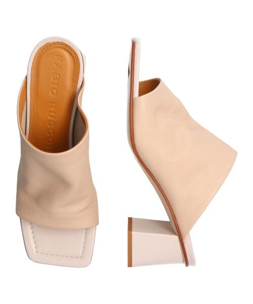 INTER-CHAUSSURES / インター ショシュール サンダル | 【FABIO RUSCONI】スクエアトウソフトレザーミュールサンダル-(F2006F) | 詳細27