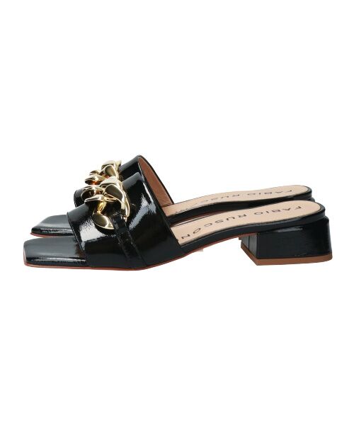 INTER-CHAUSSURES / インター ショシュール サンダル | 【FABIO RUSCONI】スクエアトウチェーンミュールサンダル-(F2011F) | 詳細3