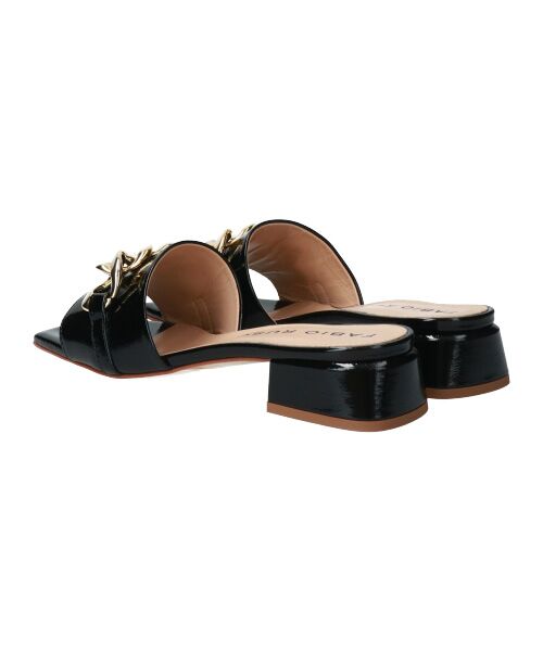 INTER-CHAUSSURES / インター ショシュール サンダル | 【FABIO RUSCONI】スクエアトウチェーンミュールサンダル-(F2011F) | 詳細4