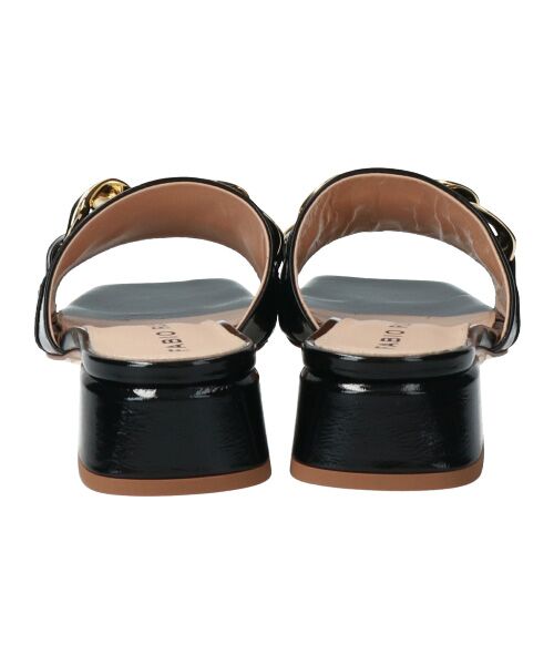 INTER-CHAUSSURES / インター ショシュール サンダル | 【FABIO RUSCONI】スクエアトウチェーンミュールサンダル-(F2011F) | 詳細5