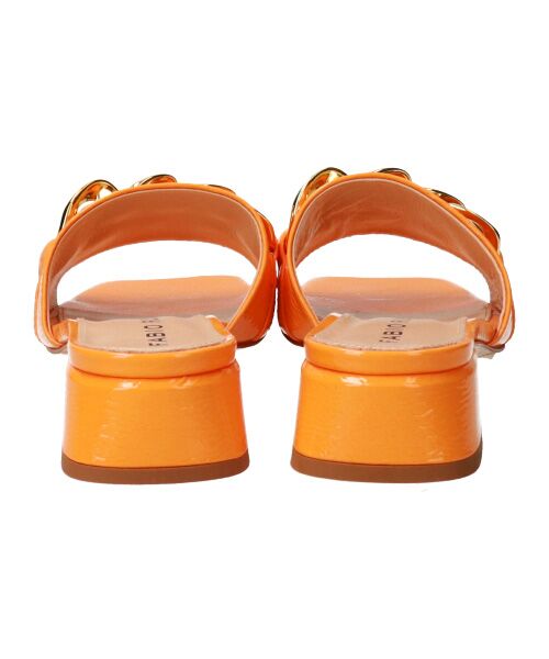 INTER-CHAUSSURES / インター ショシュール サンダル | 【FABIO RUSCONI】スクエアトウチェーンミュールサンダル-(F2011F) | 詳細12