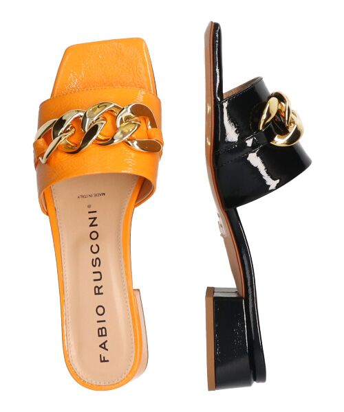 INTER-CHAUSSURES / インター ショシュール サンダル | 【FABIO RUSCONI】スクエアトウチェーンミュールサンダル-(F2011F) | 詳細15