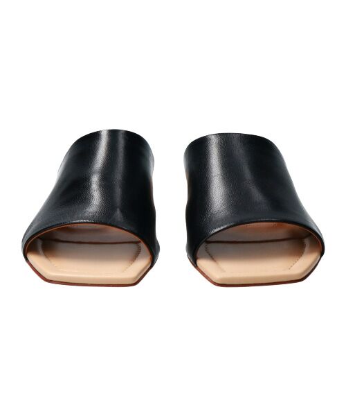 INTER-CHAUSSURES / インター ショシュール サンダル | 【FABIO RUSCONI】スクエアトウカバードローヒールサンダル-(F2203F) | 詳細1