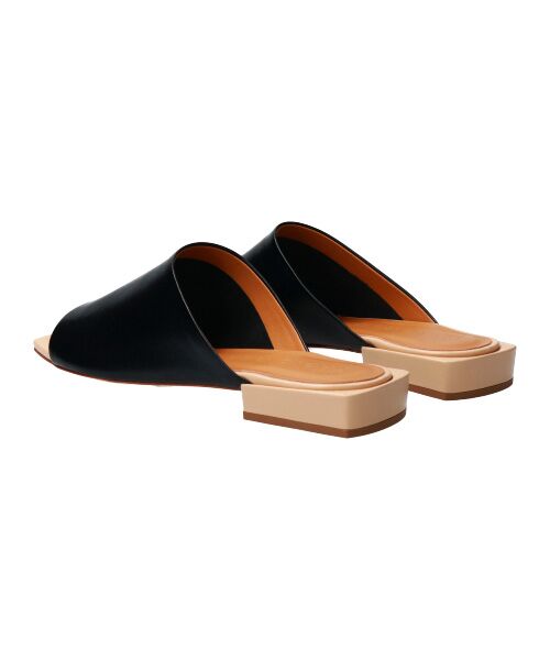 INTER-CHAUSSURES / インター ショシュール サンダル | 【FABIO RUSCONI】スクエアトウカバードローヒールサンダル-(F2203F) | 詳細4