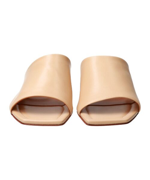 INTER-CHAUSSURES / インター ショシュール サンダル | 【FABIO RUSCONI】スクエアトウカバードローヒールサンダル-(F2203F) | 詳細10