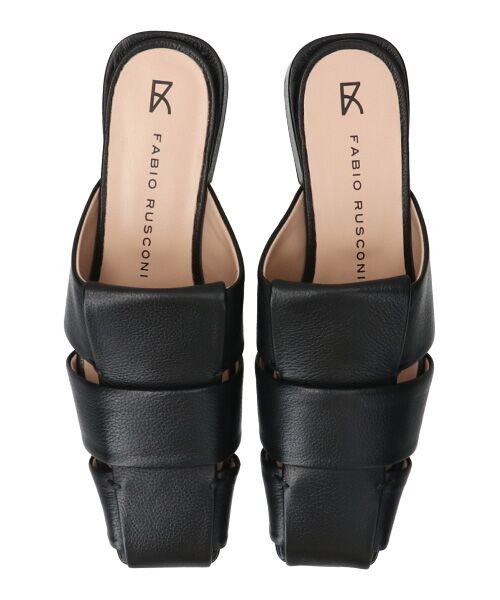 INTER-CHAUSSURES / インター ショシュール サンダル | 【FABIO RUSCONI】スクエアトウグルカミュールサンダル-(F2301F) | 詳細5