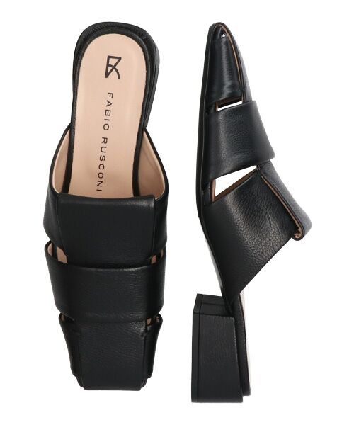 INTER-CHAUSSURES / インター ショシュール サンダル | 【FABIO RUSCONI】スクエアトウグルカミュールサンダル-(F2301F) | 詳細7