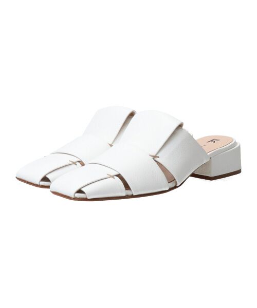 INTER-CHAUSSURES / インター ショシュール サンダル | 【FABIO RUSCONI】スクエアトウグルカミュールサンダル-(F2301F) | 詳細11