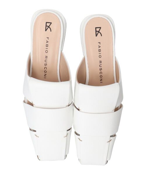 INTER-CHAUSSURES / インター ショシュール サンダル | 【FABIO RUSCONI】スクエアトウグルカミュールサンダル-(F2301F) | 詳細15