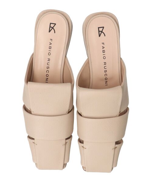 INTER-CHAUSSURES / インター ショシュール サンダル | 【FABIO RUSCONI】スクエアトウグルカミュールサンダル-(F2301F) | 詳細25