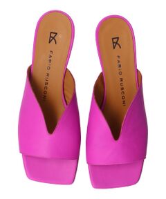 INTER-CHAUSSURES / インター ショシュール サンダル | 【FABIO RUSCONI】スクエアトウスリットミュールサンダル-(F2303F)