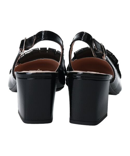 INTER-CHAUSSURES / インター ショシュール パンプス | 【INTER-CHAUSSURES】チェーンキルトバックバンドパンプス-(I1300N) | 詳細4