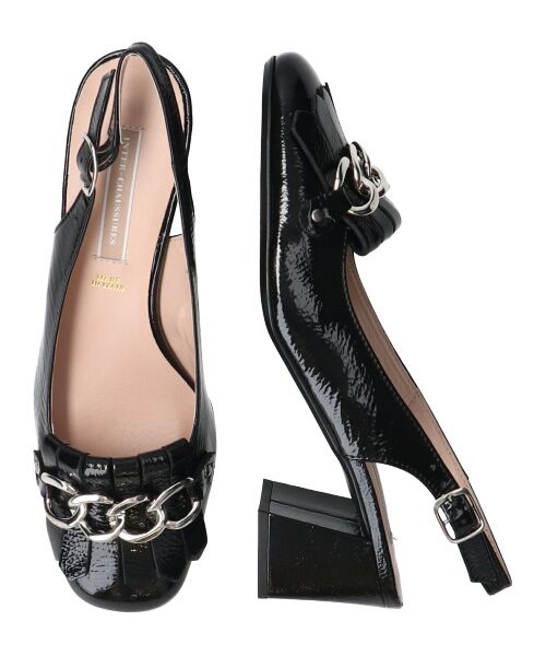 INTER-CHAUSSURES / インター ショシュール パンプス | 【INTER-CHAUSSURES】チェーンキルトバックバンドパンプス-(I1300N) | 詳細7