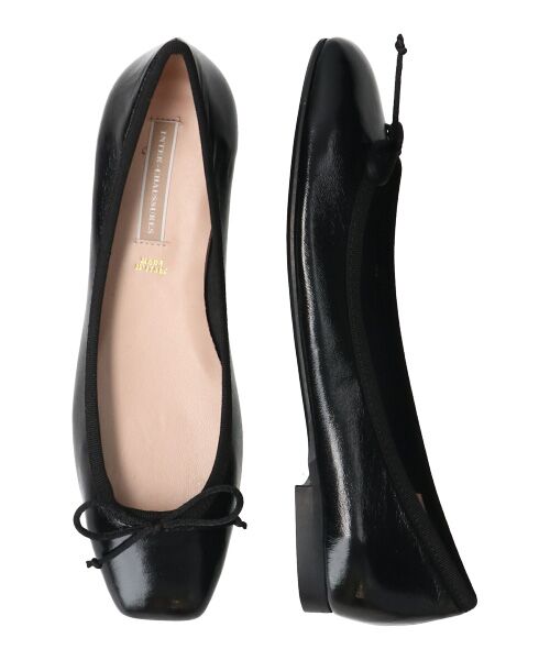 INTER-CHAUSSURES / インター ショシュール フラットシューズ | 【INTER-CHAUSSURES】リボン付きスクエアフラットパンプス-(I1500N) | 詳細8