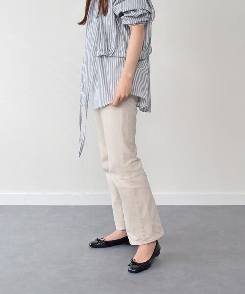 INTER-CHAUSSURES / インター ショシュール フラットシューズ | 【INTER-CHAUSSURES】リボン付きスクエアフラットパンプス-(I1500N) | 詳細10