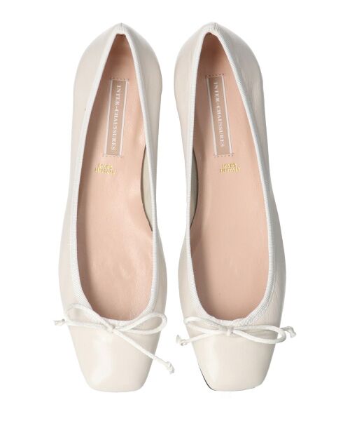 INTER-CHAUSSURES / インター ショシュール フラットシューズ | 【INTER-CHAUSSURES】リボン付きスクエアフラットパンプス-(I1500N) | 詳細16