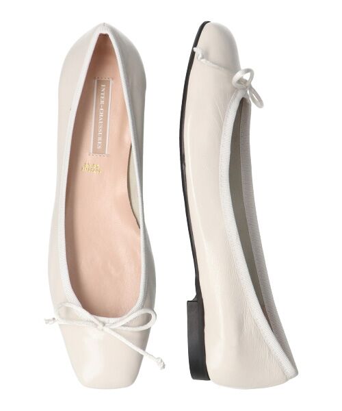 INTER-CHAUSSURES / インター ショシュール フラットシューズ | 【INTER-CHAUSSURES】リボン付きスクエアフラットパンプス-(I1500N) | 詳細18