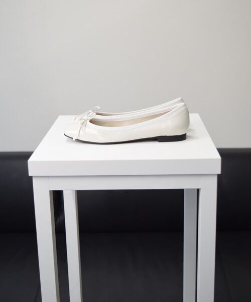 INTER-CHAUSSURES / インター ショシュール フラットシューズ | 【INTER-CHAUSSURES】リボン付きスクエアフラットパンプス-(I1500N) | 詳細19