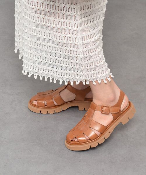 INTER-CHAUSSURES / インター ショシュール サンダル | 【Luca Grossi】タンクソールグルカサンダル-(L2116L)（ブラウン）