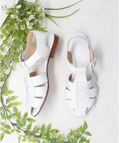 INTER-CHAUSSURES / インター ショシュール サンダル | 【Luca Grossi】ラウンドトウグルカレザーサンダル-(L2201L)