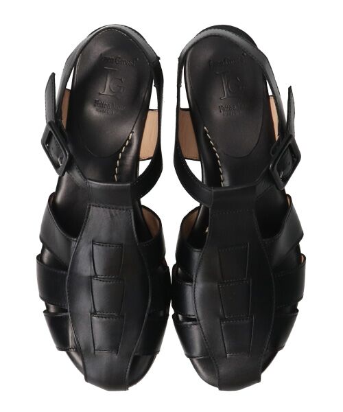 INTER-CHAUSSURES / インター ショシュール サンダル | 【Luca Grossi】ラウンドトウグルカレザーサンダル-(L2201L) | 詳細6