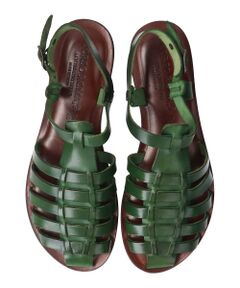 INTER-CHAUSSURES / インター ショシュール サンダル | 【CORSO ROMA、 9】レザーグルカフラットサンダル-(W2001W)