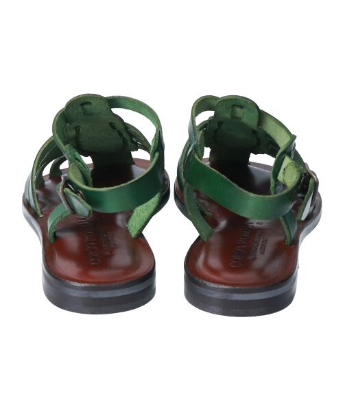 INTER-CHAUSSURES / インター ショシュール サンダル | 【CORSO ROMA、 9】レザーグルカフラットサンダル-(W2001W) | 詳細16