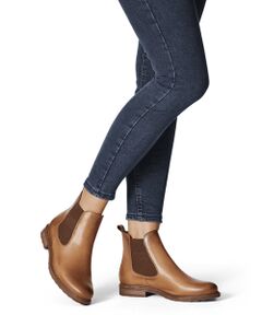 INTER-CHAUSSURES / インター ショシュール ブーツ（ショート丈） | 【TAMARIS】本革サイドゴアアンクルブーツ