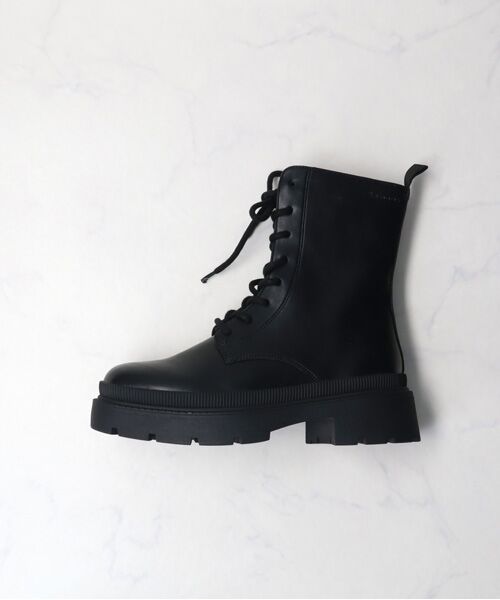 INTER-CHAUSSURES/インター ショシュール 【TAMARIS】ボリュームソールレースアップブーツ ブラック 40 INTER-CHAUSSURES/インター ショシュール 【TAMARIS】ボリュームソールレースアップブーツ ブラック 40