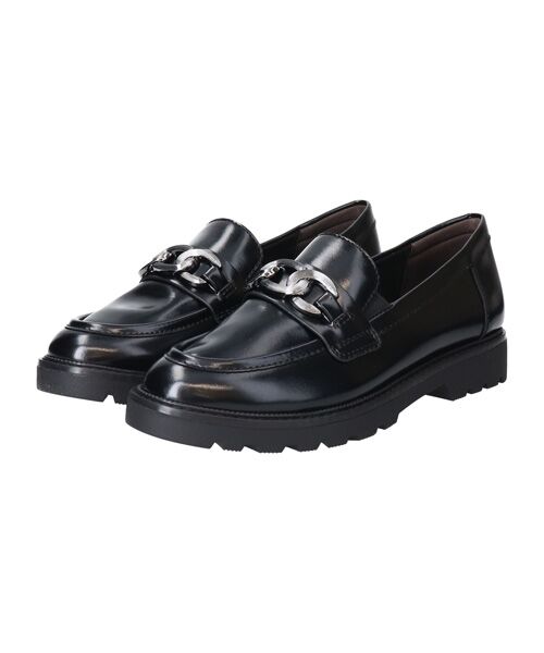 INTER-CHAUSSURES/インター ショシュール 【TAMARIS】チェーンビットローファー ブラック 39 INTER-CHAUSSURES/インター ショシュール 【TAMARIS】チェーンビットローファー ブラック 39