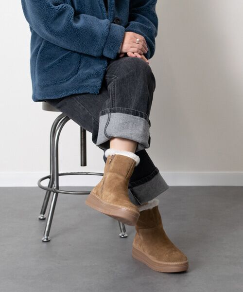 INTER-CHAUSSURES / インター ショシュール ブーツ（ショート丈） | 【TAMARIS】厚底インサイドジップショートブーツ | 詳細17