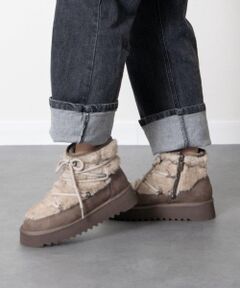 INTER-CHAUSSURES / インター ショシュール ブーツ（ショート丈） | 【TAMARIS】フェイクファーレースアップブーツ