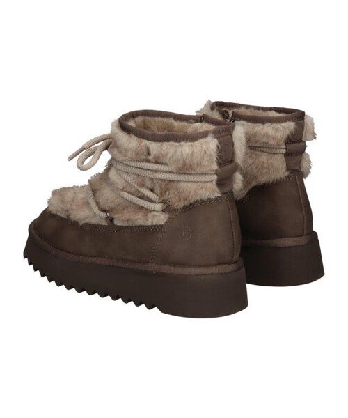 INTER-CHAUSSURES / インター ショシュール ブーツ（ショート丈） | 【TAMARIS】フェイクファーレースアップブーツ | 詳細3